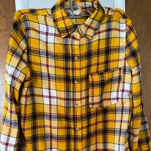 Gold Plaid Flannel